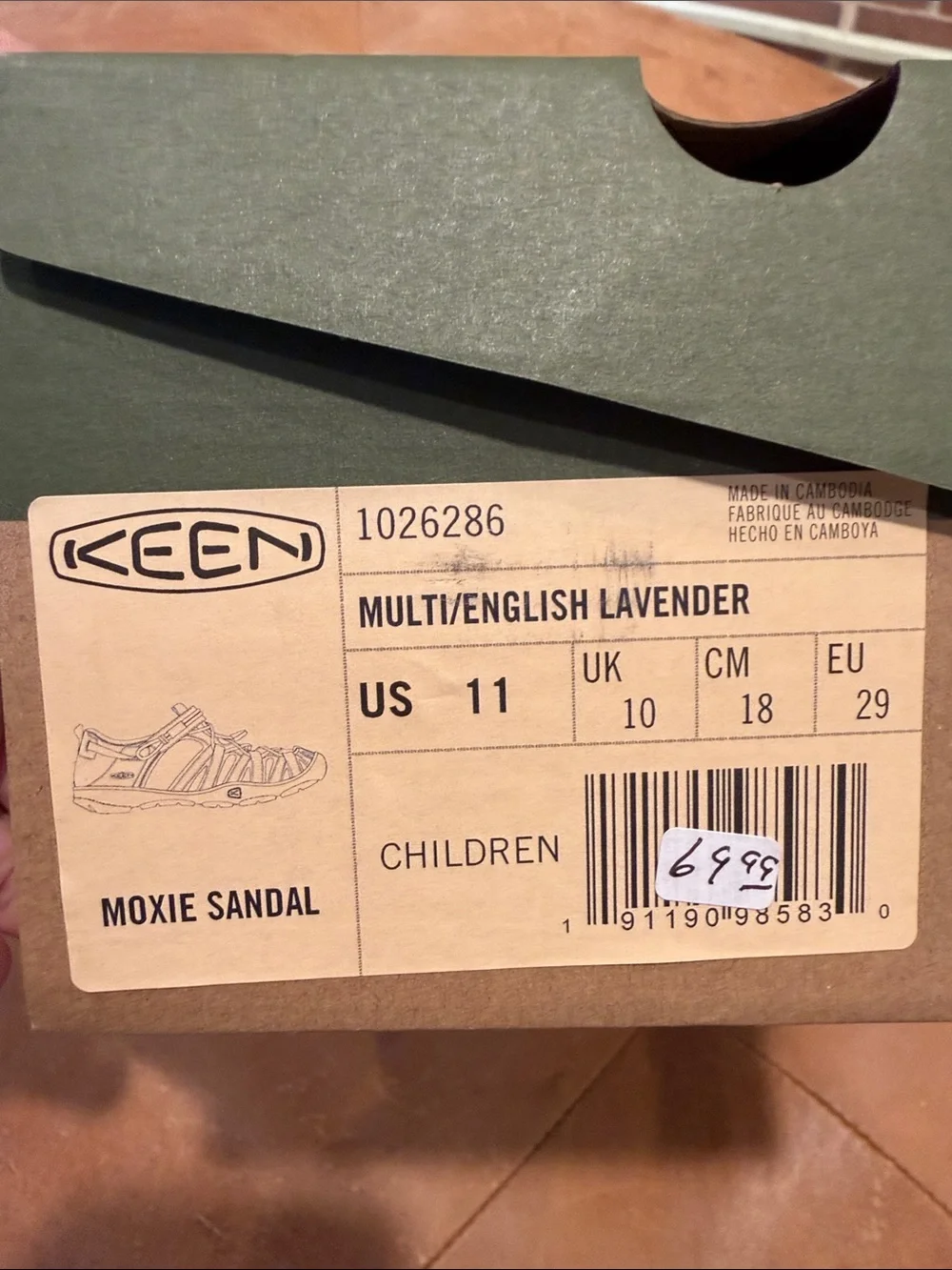 KEEN Moxie sandal - multi/English Lavender- Kids' Closed-Toe Outdoor Sandals